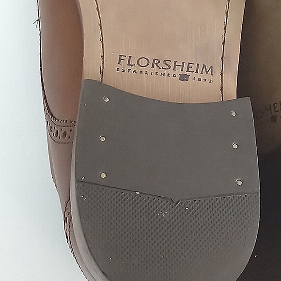 Florsheim Dress Shoes Men's Size 11 D Brown Leather Castellano Cap Toe Oxford - Picture 8 of 13